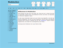 Tablet Screenshot of modelexikon.com
